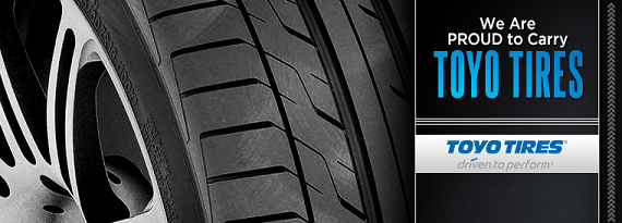 We Are Proud to Carry Toyo Tires